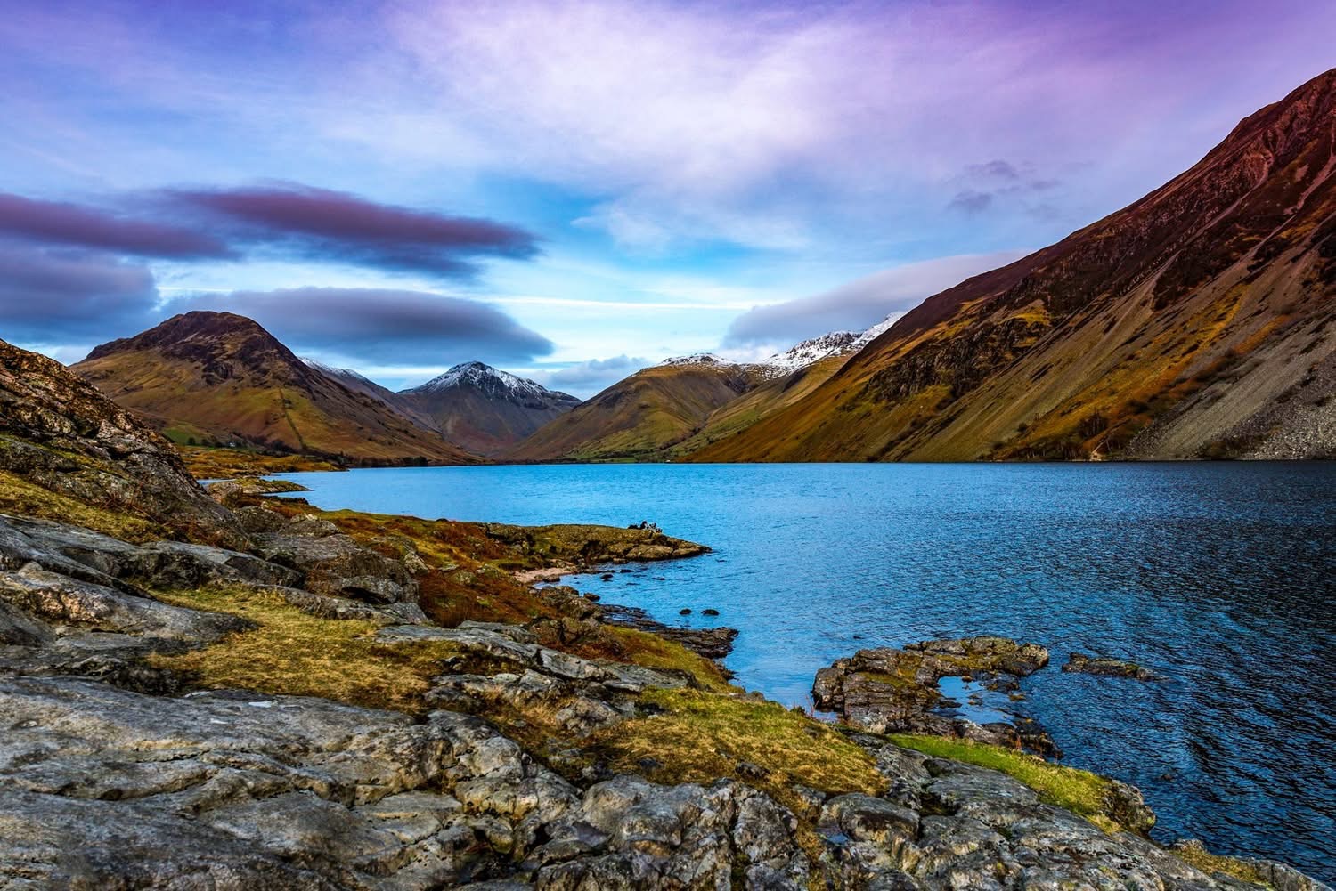 Mountain lake landscape
