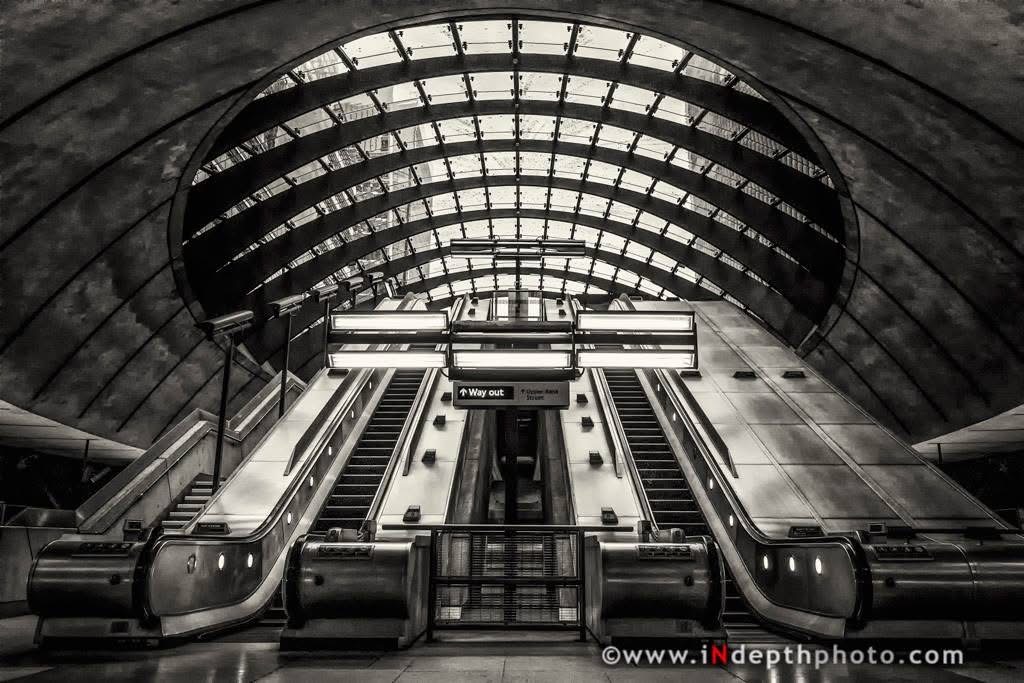 Underground escalator architecture