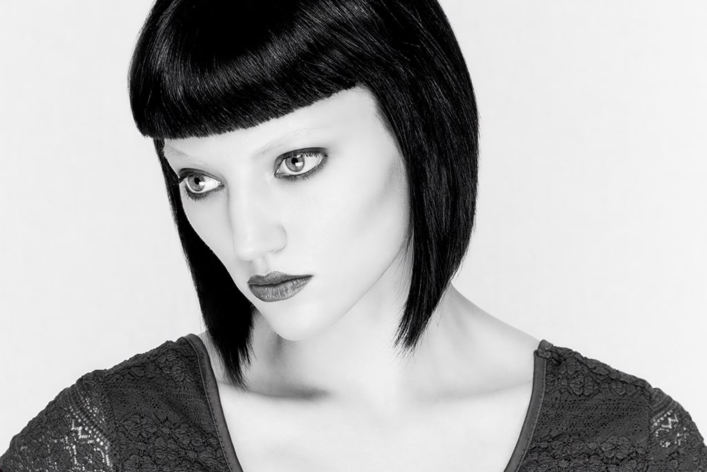 Black and white portrait of Jordan